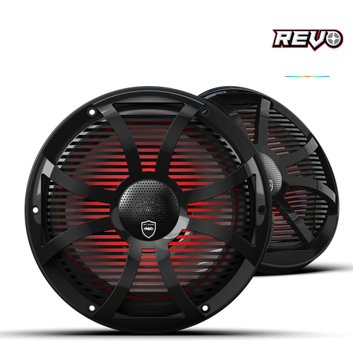 Wet Sounds REVO CX-10 SW-W S2 | REVO Series 10-inch High-Output Component Style Coaxial Speakers w/ SW-White RGB Grilles
