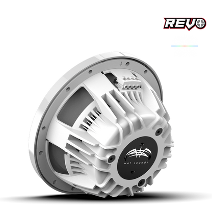 Wet Sounds REVO CX-10 XS-B-SS S2 | REVO Series 10-inch High-Output Component Style Coaxial Speakers w/ RGB Grilles