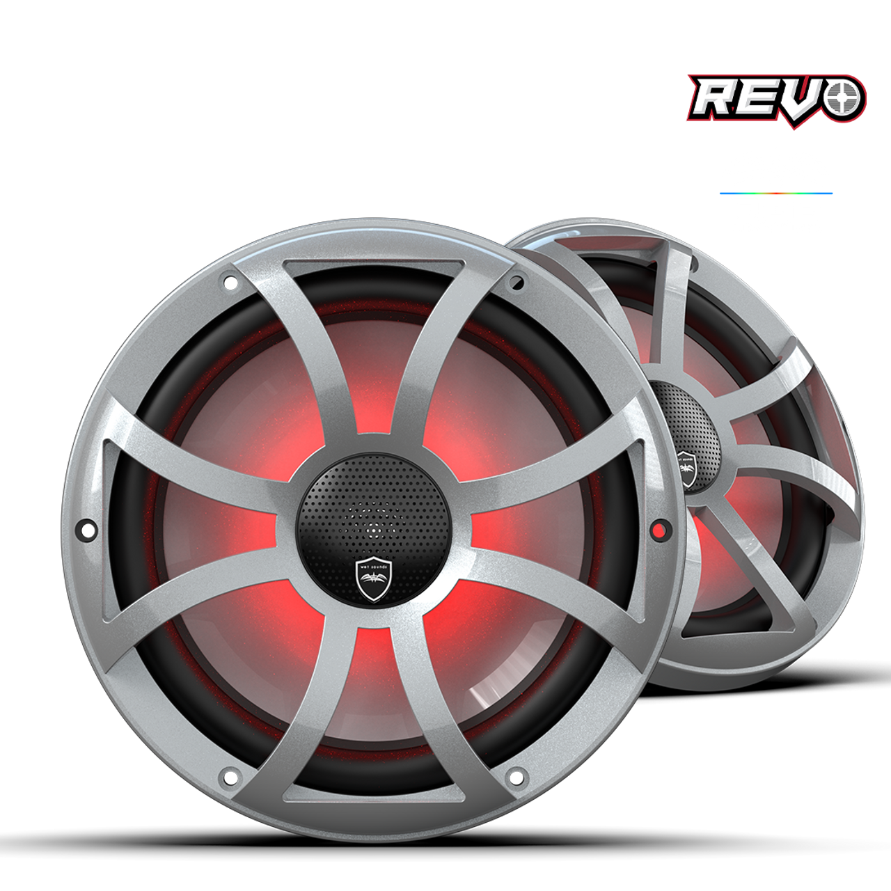 Wet Sounds REVO CX-10 XS-S S2 | REVO Series 10-inch High-Output Component Style Coaxial Speakers w/ Grilles