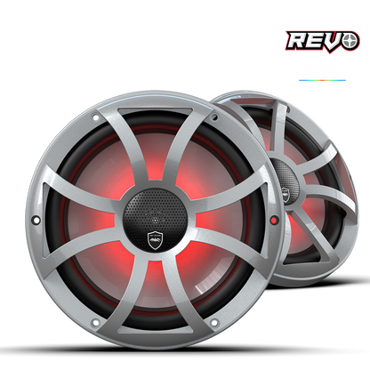 Wet Sounds REVO CX-10 XS-S S2 | REVO Series 10-inch High-Output Component Style Coaxial Speakers w/ Grilles