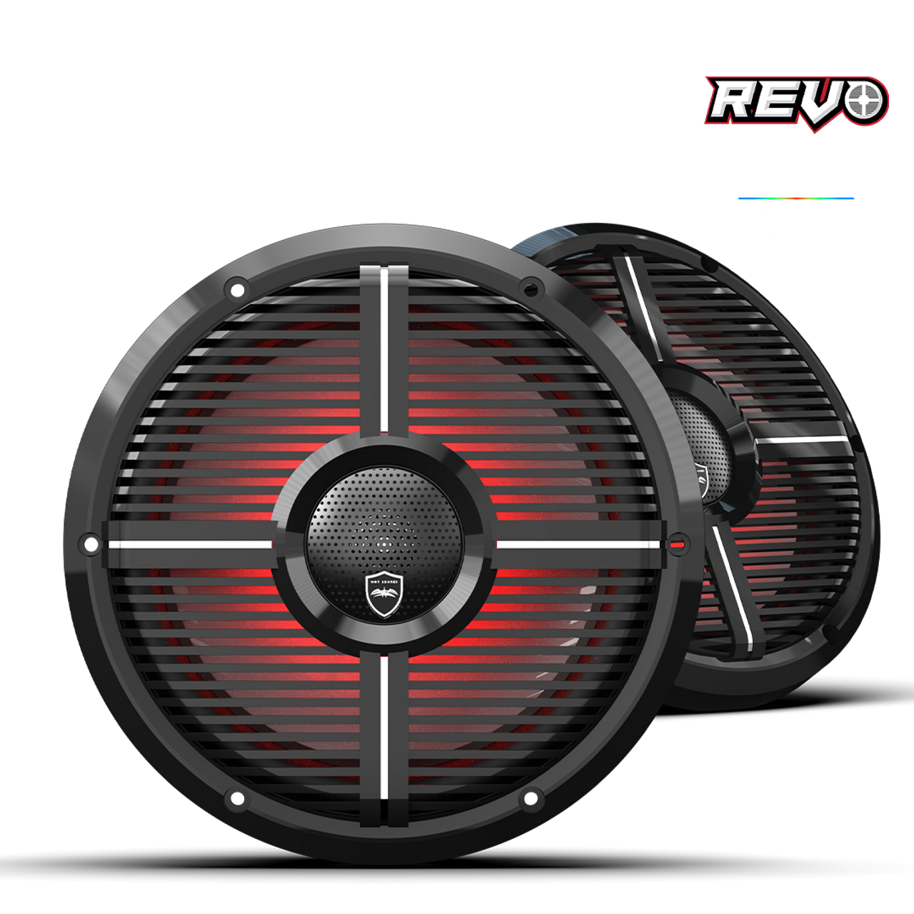 Wet Sounds REVO CX-10 XS-S S2 | REVO Series 10-inch High-Output Component Style Coaxial Speakers w/ Grilles