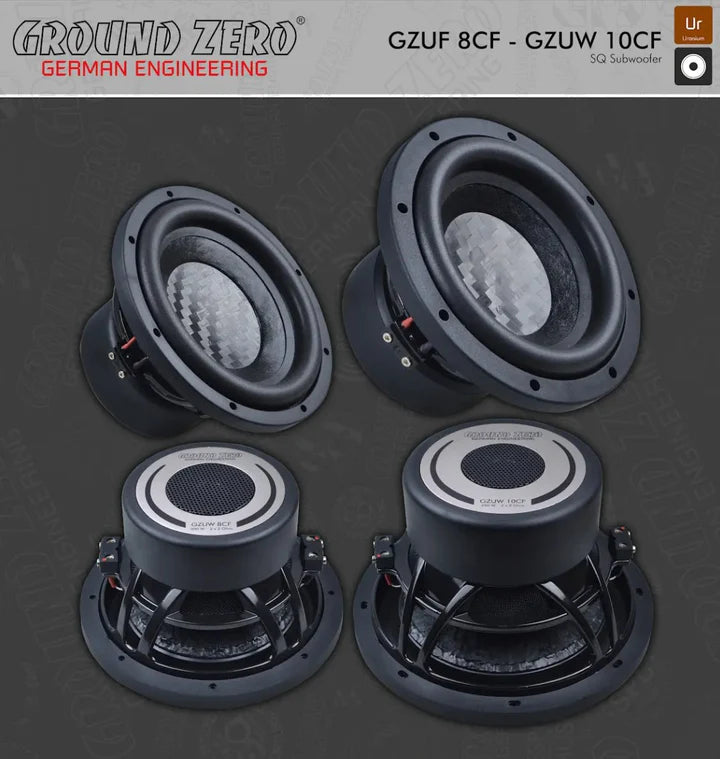 Ground Zero Audio Uranium GZUW8CF 8" SQ Subwoofer