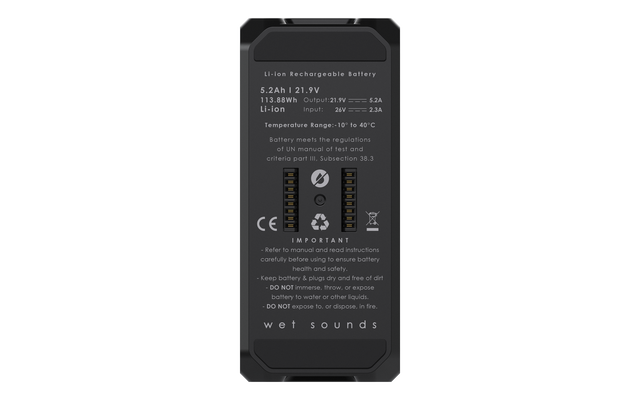 WS-L BATTERY PACK | Additional Battery for Wet Sounds Portable Speaker WS-L