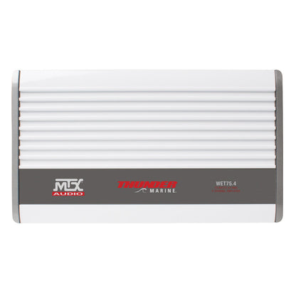 MTX Audio WET75.4 Thunder Marine 100W x 4 @ 2Ω Class A/B Marine Grade Amplifier