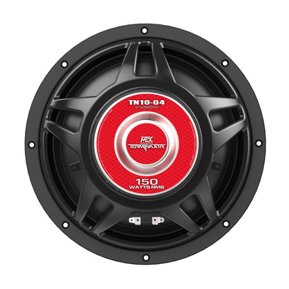 MTX Audio TN12-04 Terminator 12" 200W RMS 4-Ohm Subwoofer, MTX Audio TN10-04 Terminator 10" 150W RMS 4-Ohm Subwoofer,