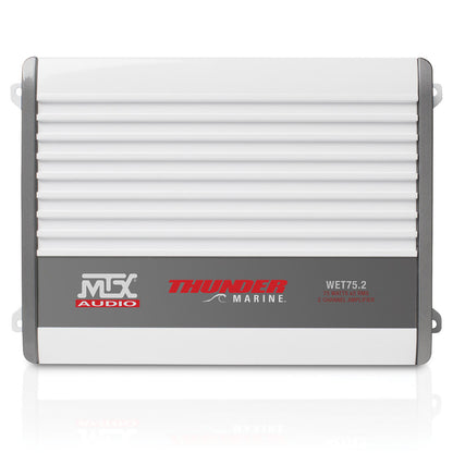 MTX Audio WET75.2 Thunder Marine 100W x 2 @ 2Ω Class A/B Marine Grade Amplifier