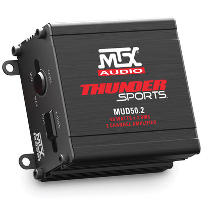 MTX Audio MUD50.2 Thunder Sports 50W x 2 @ 2Ω Full Range Class D Marine Grade Amplifier