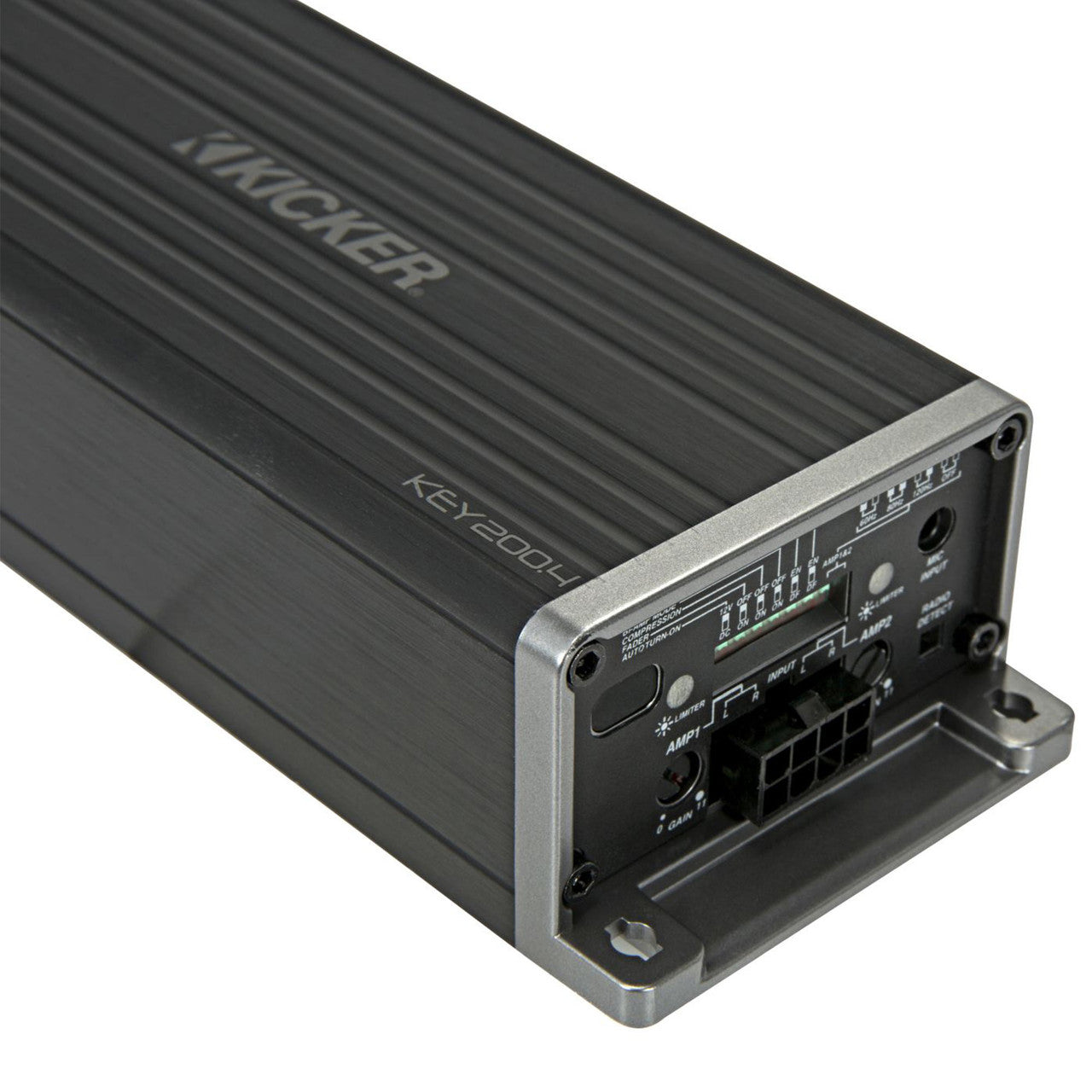 Kicker 47KEY2004 KEY 4-Channel DSP Smart Amplifier, 4x50W