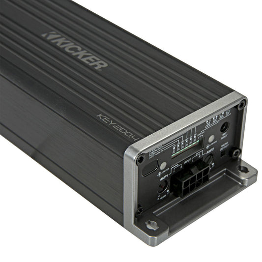 Kicker 47KEY2004 KEY 4-Channel DSP Smart Amplifier, 4x50W