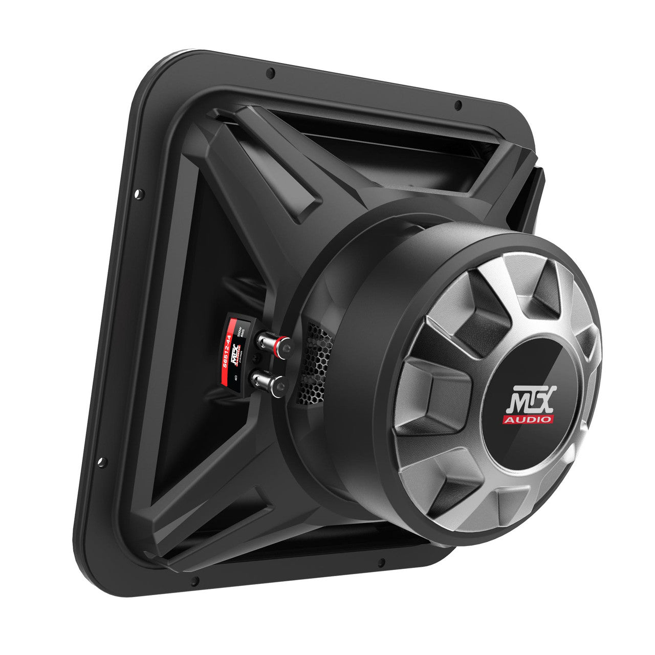 MTX Audio S6512-44 S65-Series Square 12" 500W RMS Dual 4-Ohm Subwoofer