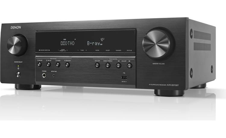 Denon AVR-S570BT 5.2-channel home theater receiver with Bluetooth®