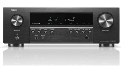 Denon AVR-S570BT 5.2-channel home theater receiver with Bluetooth®