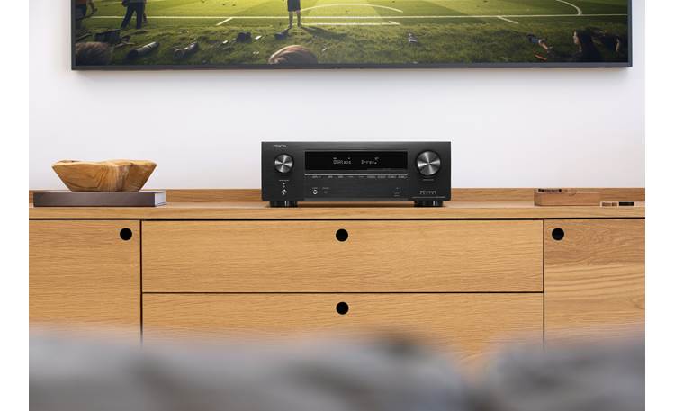 Denon AVR-X1800H 7.2-channel home theater receiver with Wi-Fi®, Bluetooth®, Apple AirPlay® 2, and Amazon Alexa compatibility