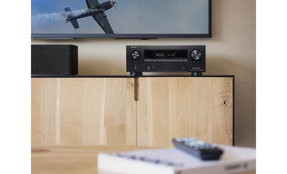 Denon AVR-X2800H 7.2-channel home theater receiver with Dolby Atmos®, Bluetooth®, Apple AirPlay® 2, and Amazon Alexa compatibility