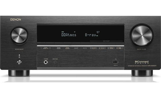 Denon AVR-X3800H 9.4-channel home theater receiver with Dolby Atmos®, Bluetooth®, Apple AirPlay® 2, and Amazon Alexa compatibility