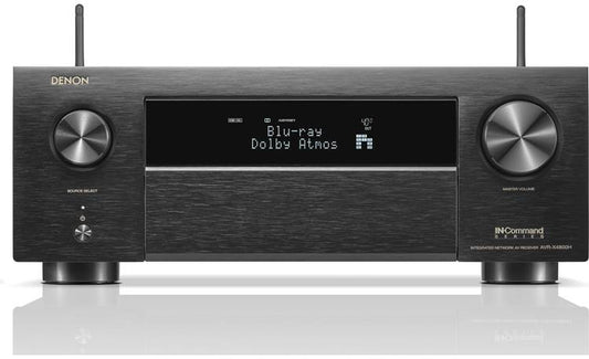 Denon AVR-X4800H 9.4-channel home theater receiver with Dolby Atmos®, Bluetooth®, Apple AirPlay® 2, and Amazon Alexa compatibility