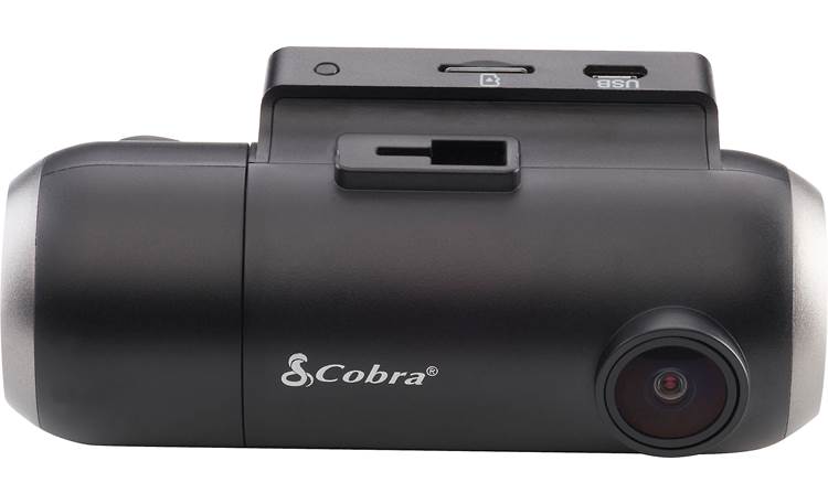 Cobra SC201 HD dash cam with GPS, Wi-Fi, Bluetooth®, and a built-in rear-view camera