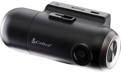 Cobra SC201 HD dash cam with GPS, Wi-Fi, Bluetooth®, and a built-in rear-view camera