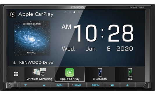 Kenwood DDX9707S DVD receiver w/ bluetooth & HD radio, 6.95" wvga, wireless android & carplay