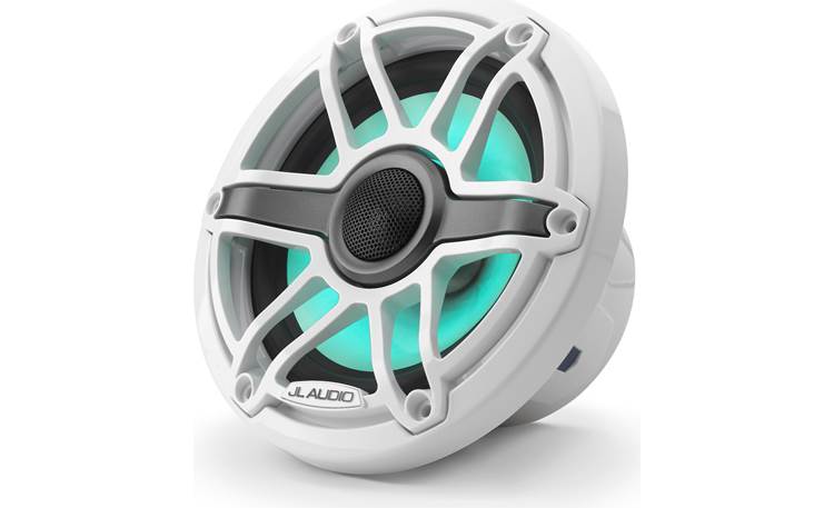 JL Audio M6-650X-S-GwGw-i M6 Series 6-1/2" Marine Speakers With LED Lights (Pair)