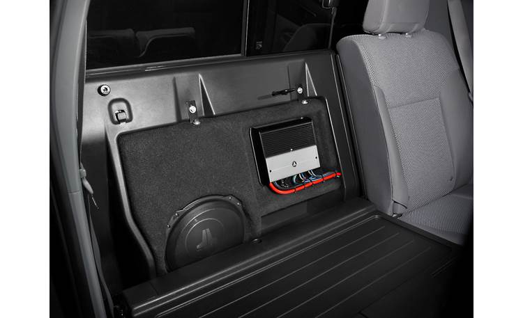 JL Audio Stealthbox® Custom-fit fiberglass enclosure with 10" 10TW3-D4 subwoofer — fits 2012-up Toyota Tacoma Double Cab models
