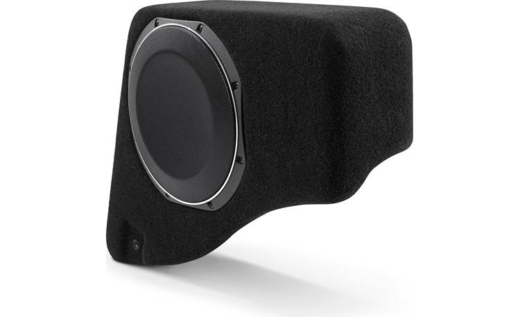 JL Audio Stealthbox® Custom-fit fiberglass enclosure with one 10TW1-4 subwoofer — fits 2007-up Jeep Wrangler Unlimited