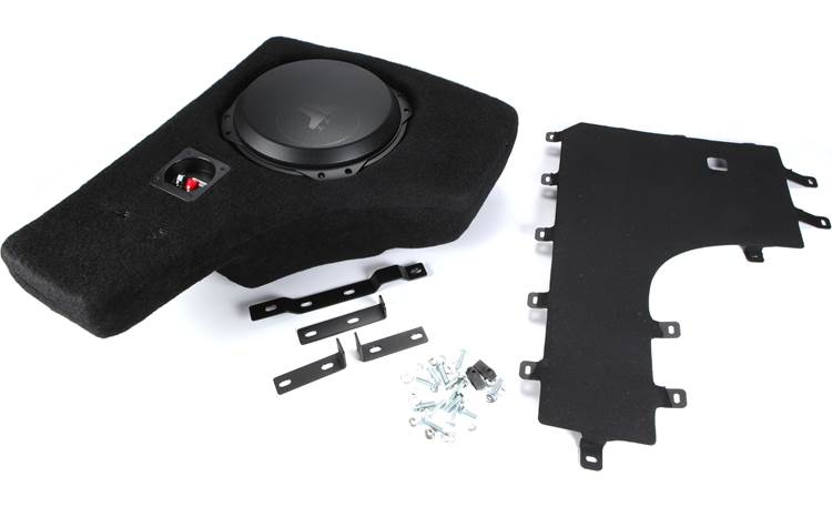 JL Audio Stealthbox® Custom-fit fiberglass enclosure with 10" 10TW3-D4 subwoofer — fits 2010-13 Toyota 4Runner vehicles