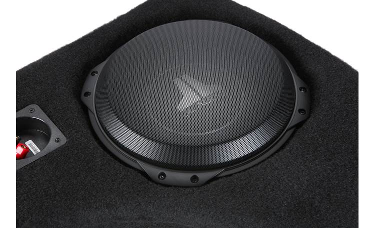 JL Audio Stealthbox® Custom-fit fiberglass enclosure with 10" 10TW3-D4 subwoofer — fits 2010-13 Toyota 4Runner vehicles