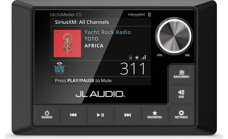 JL Audio MediaMaster 105 Marine 4-Zone Digital Media Receiver With Bluetooth® (does not play CDs)