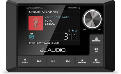 JL Audio MediaMaster 105 Marine 4-Zone Digital Media Receiver With Bluetooth® (does not play CDs)