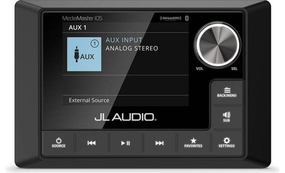 JL Audio MediaMaster 105 Marine 4-Zone Digital Media Receiver With Bluetooth® (does not play CDs)