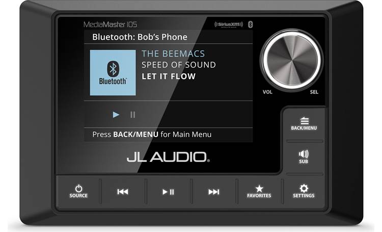 JL Audio MediaMaster 105 Marine 4-Zone Digital Media Receiver With Bluetooth® (does not play CDs)