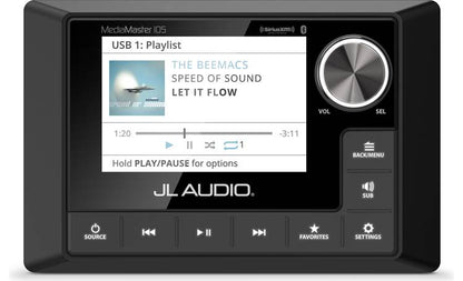 JL Audio MediaMaster 105 Marine 4-Zone Digital Media Receiver With Bluetooth® (does not play CDs)