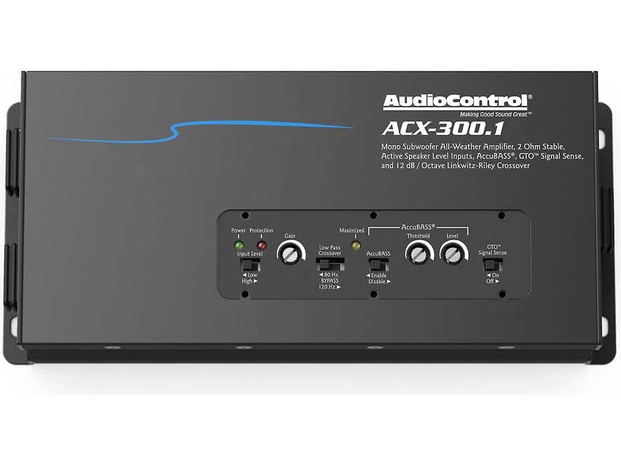 AudioControl ACX-300.1 Mono powersports/marine amplifier — 300 watts RMS x 1 at 2 ohms