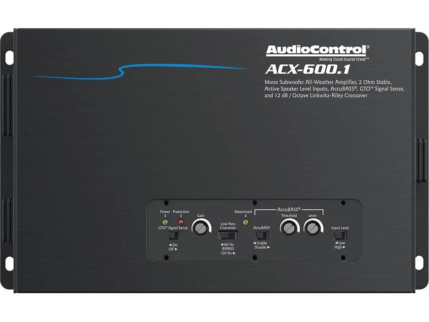 AudioControl ACX-600.1 Mono powersports/marine amplifier — 600 watts RMS x 1 at 2 ohms