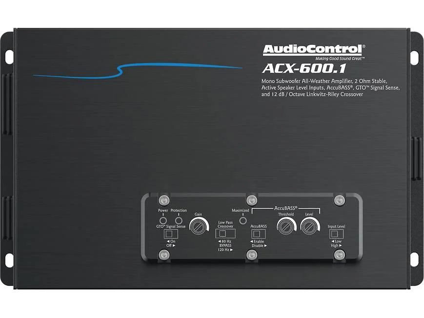 AudioControl ACX-600.1 Mono powersports/marine amplifier — 600 watts RMS x 1 at 2 ohms