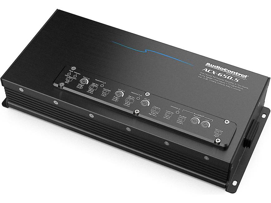 AudioControl ACX-650.5 5-channel powersports/marine amplifier — 50 watts RMS x 4 at 4 ohms + 350 watts RMS x 1 at 2 ohms