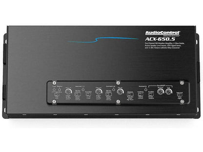AudioControl ACX-650.5 5-channel powersports/marine amplifier — 50 watts RMS x 4 at 4 ohms + 350 watts RMS x 1 at 2 ohms