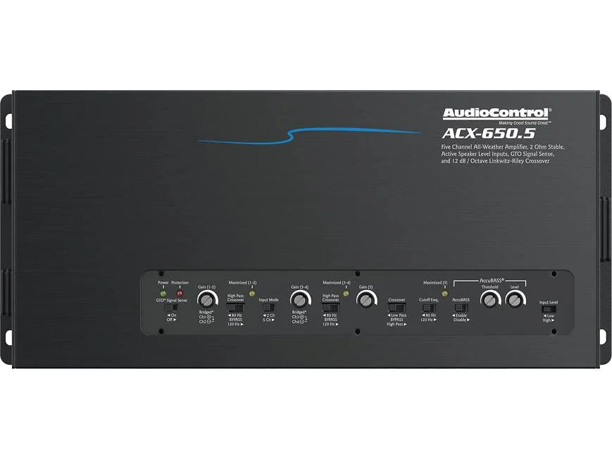 AudioControl D-4.800 D Series 4-channel car amplifier with digital signal processing — 125 watts x 4