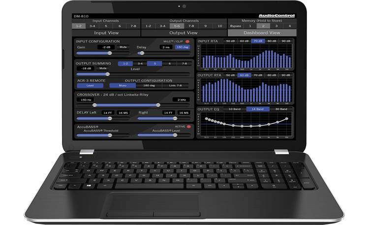 AudioControl D-4.800 D Series 4-channel car amplifier with digital signal processing — 125 watts x 4