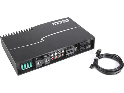 AudioControl D-5.1300 D Series 5-channel car amplifier with digital signal processing — 100 watts RMS x 4 at 4 ohms + 500 watts RMS x 1 at 2 ohms