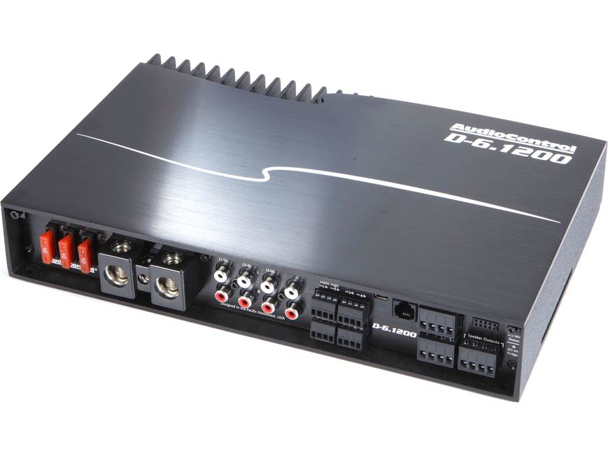 AudioControl D-6.1200 D Series 6-channel car amplifier with digital signal processing — 125 watts RMS x 6