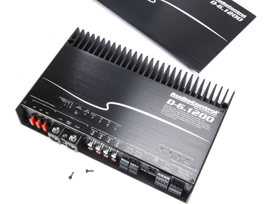 AudioControl D-6.1200 D Series 6-channel car amplifier with digital signal processing — 125 watts RMS x 6