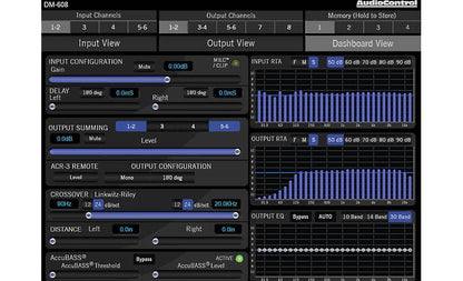 AudioControl DM-608 Digital signal processor — 6 inputs, 8 outputs