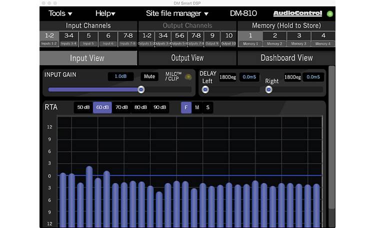 AudioControl DM-810 Digital signal processor — 8 inputs, 10 outputs