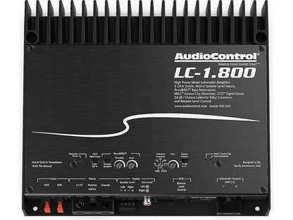 AudioControl LC-1.800 Mono subwoofer amplifier — 800 watts RMS at 2 ohms