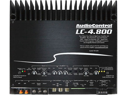 AudioControl LC-4.800 4-channel car amplifier — 125 watts RMS x 4