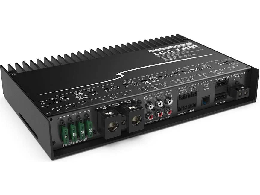 AudioControl LC-5.1300 5-channel car amplifier — 100 watts RMS x 4 at 4 ohms + 500 watts RMS x 1 at 2 ohms