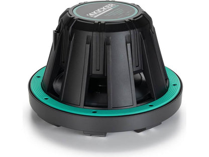 Kicker 51MWE102 Premium M-Class 10" 2-ohm marine subwoofer with RGBW LED lighting (Charcoal Grille)