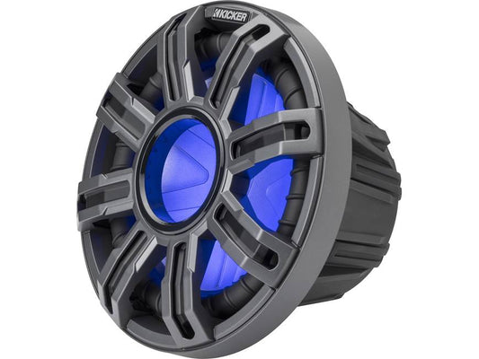 Kicker 51MWE102 Premium M-Class 10" 2-ohm marine subwoofer with RGBW LED lighting (Charcoal Grille)